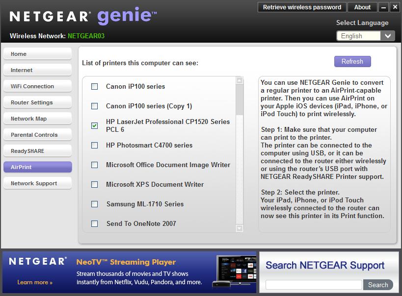 Read more about the article Η Netgear αναβαθμίζει την εφαρμογή Genie η οποίά πλέον κάνει όλους τους εκτυπωτές συμβατούς με το AirPrint