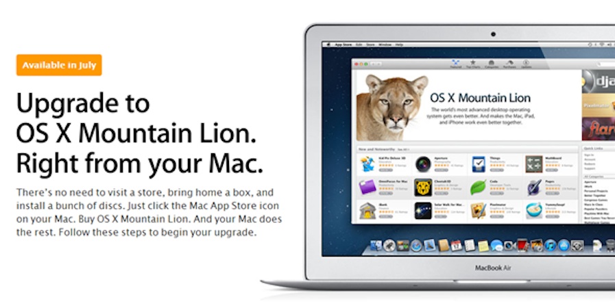 You are currently viewing Η Apple ανακοίνωσε τα συμβατά με Mountain Lion συστήματα της