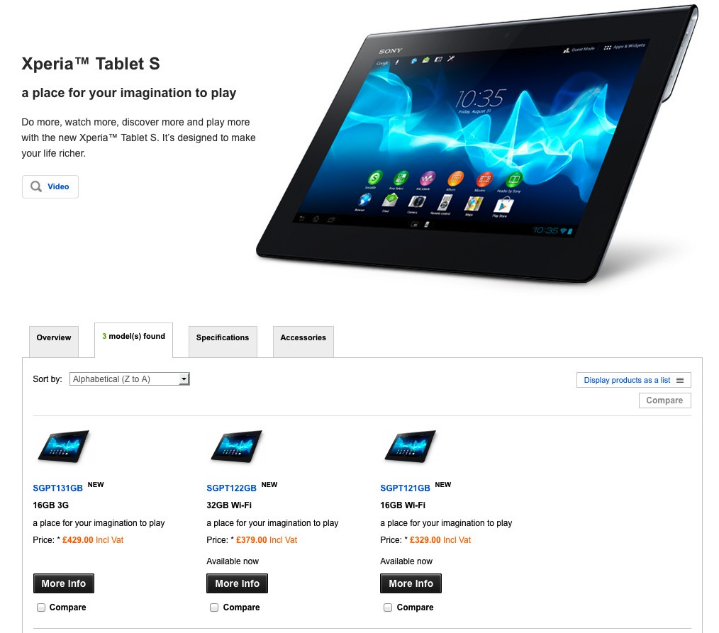 You are currently viewing Ξεκινούν οι πωλήσεις του Sony Xperia Tablet S στη Μ. Βρετανία