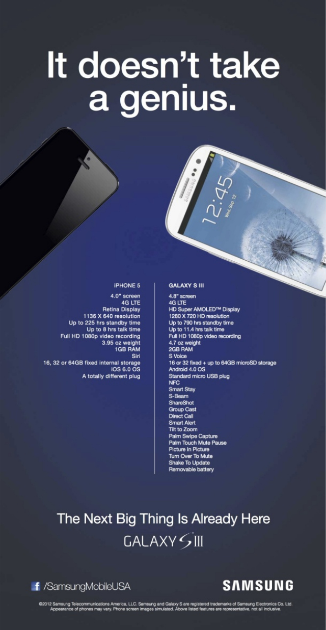 Read more about the article Full επίθεση από τη Samsung στο νέο iPhone 5