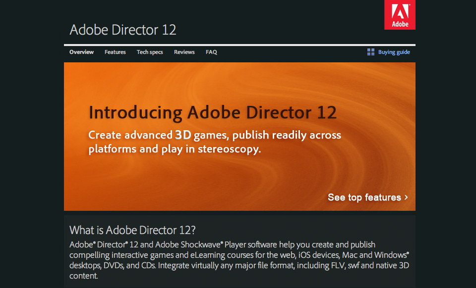 You are currently viewing Adobe Director 12, χρεώνει 10% δικαιώματα για κάθε iOS παιχνίδι