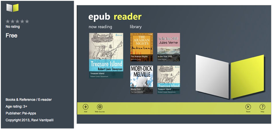 Read more about the article Epub Reader 8 για Windows 8