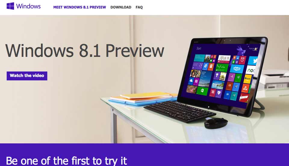 Read more about the article Κατεβάστε τα Windows 8.1 Preview