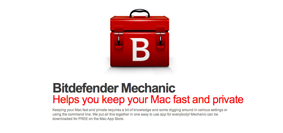 You are currently viewing Bitdefender Mechanic για Mac OS X